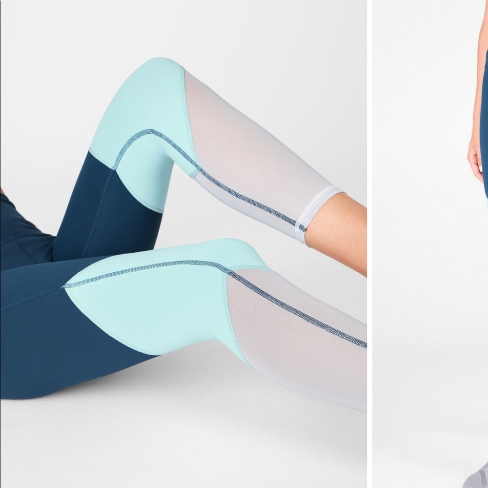 Nwot Fabletics Color Block High-Waist Leggings Si… - image 3